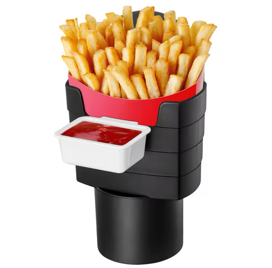 Fries & Sauce Holder for Car Cup Holder